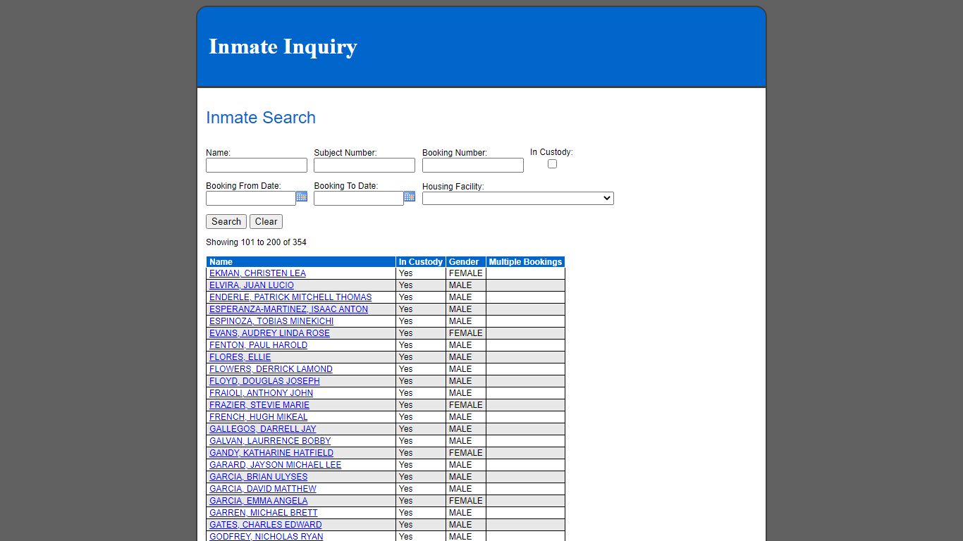 Inmate Search - cad.douglas.co.us